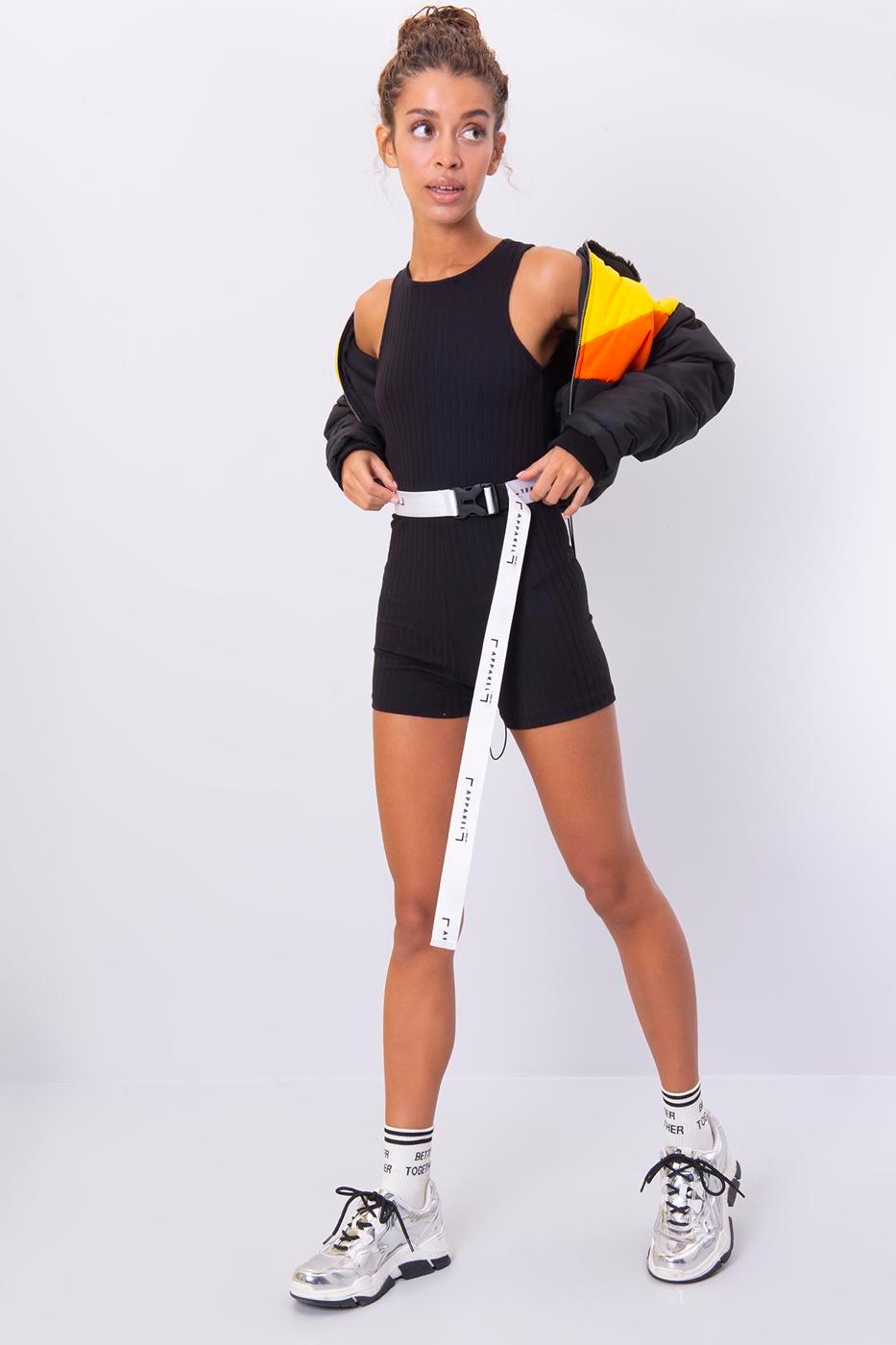 Back V-Neck Low-Cut Sleeveless Sports Jumpsuit ZEFASH