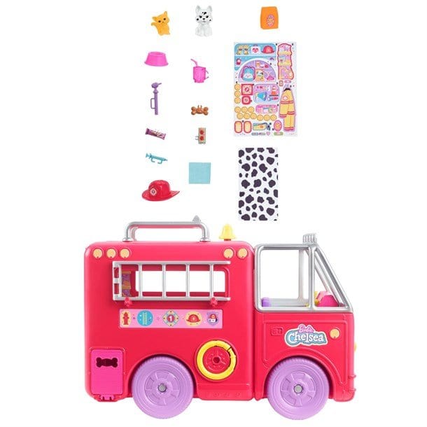 Barbie Chelsea Fire Truck Playset HCK73 Barbie
