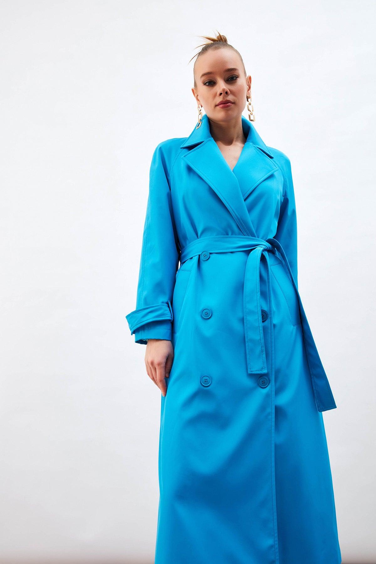 Belted Long Trench ZEFASH