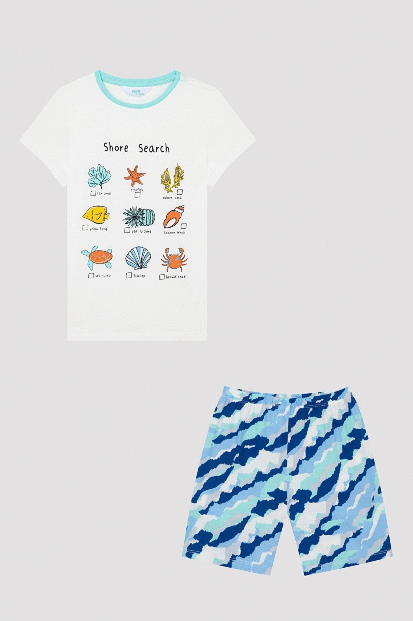 Boy's Under The Sea Printed 2 Pajama Set FLEXISB