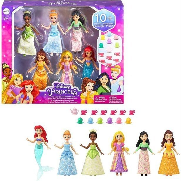 Disney Princess Dolls Set of 6 HLW91 Disney Princess