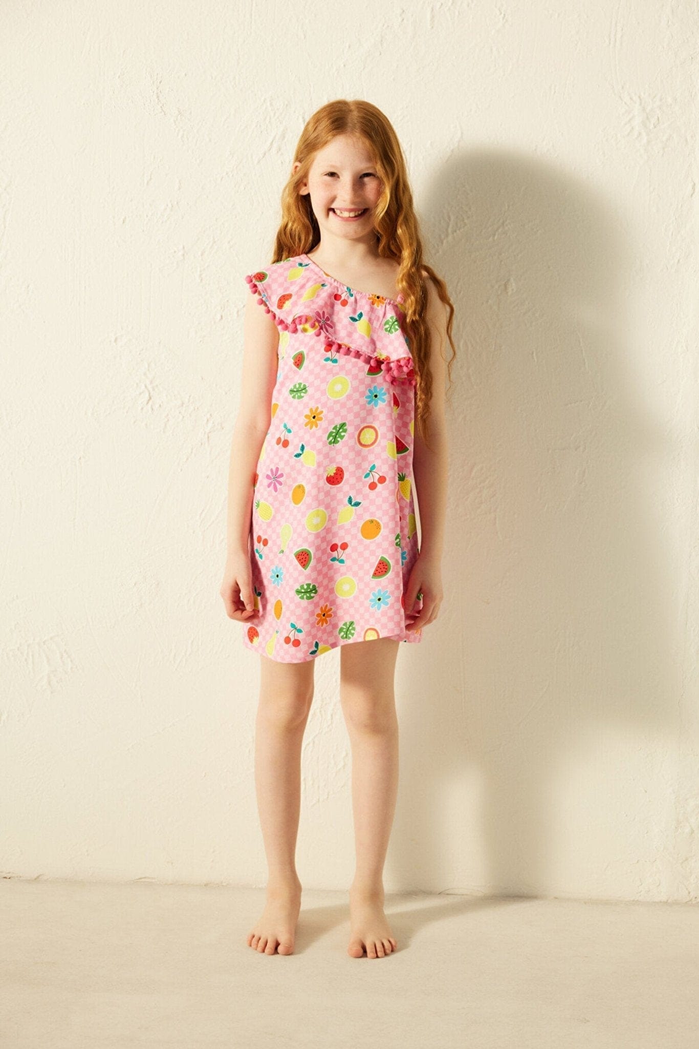Girl's Fruit Patterned Dress FLEXISB