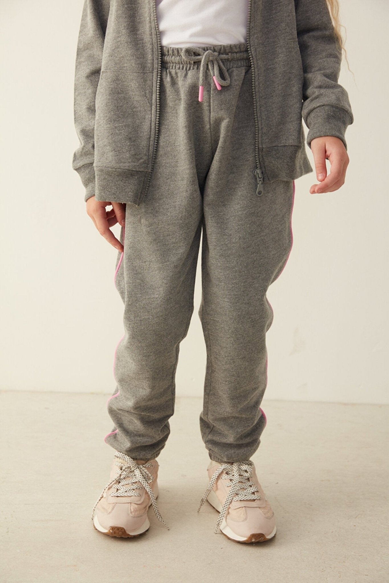 Girl's Jogger Trousers Grey 5-6 FLEXISB