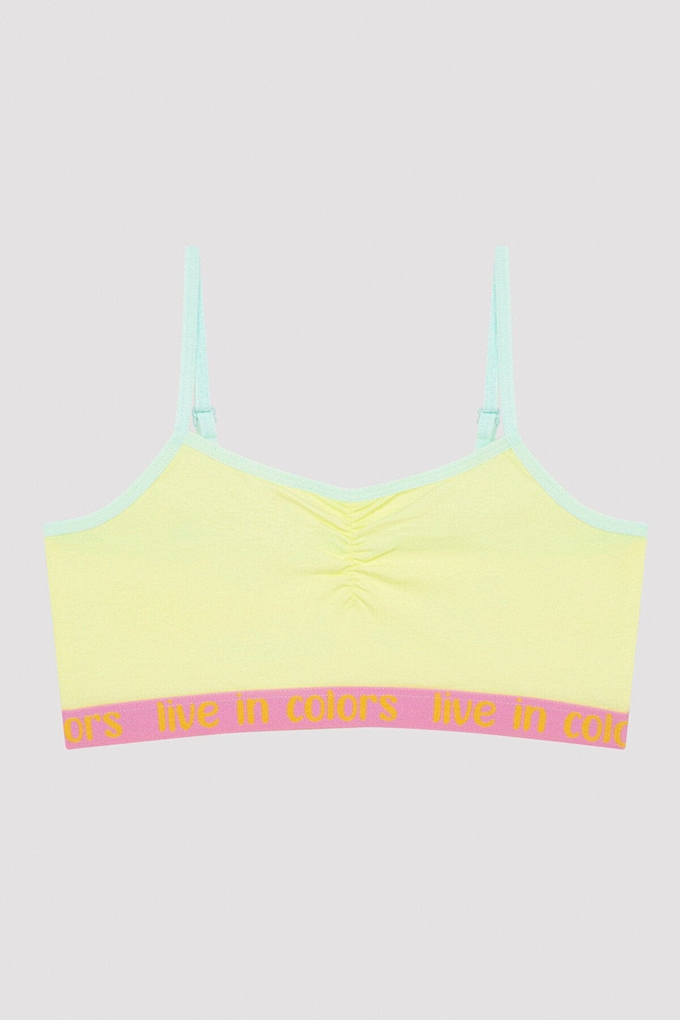 Girl's Live In Colourful 2 Pack Crop Top FLEXISB