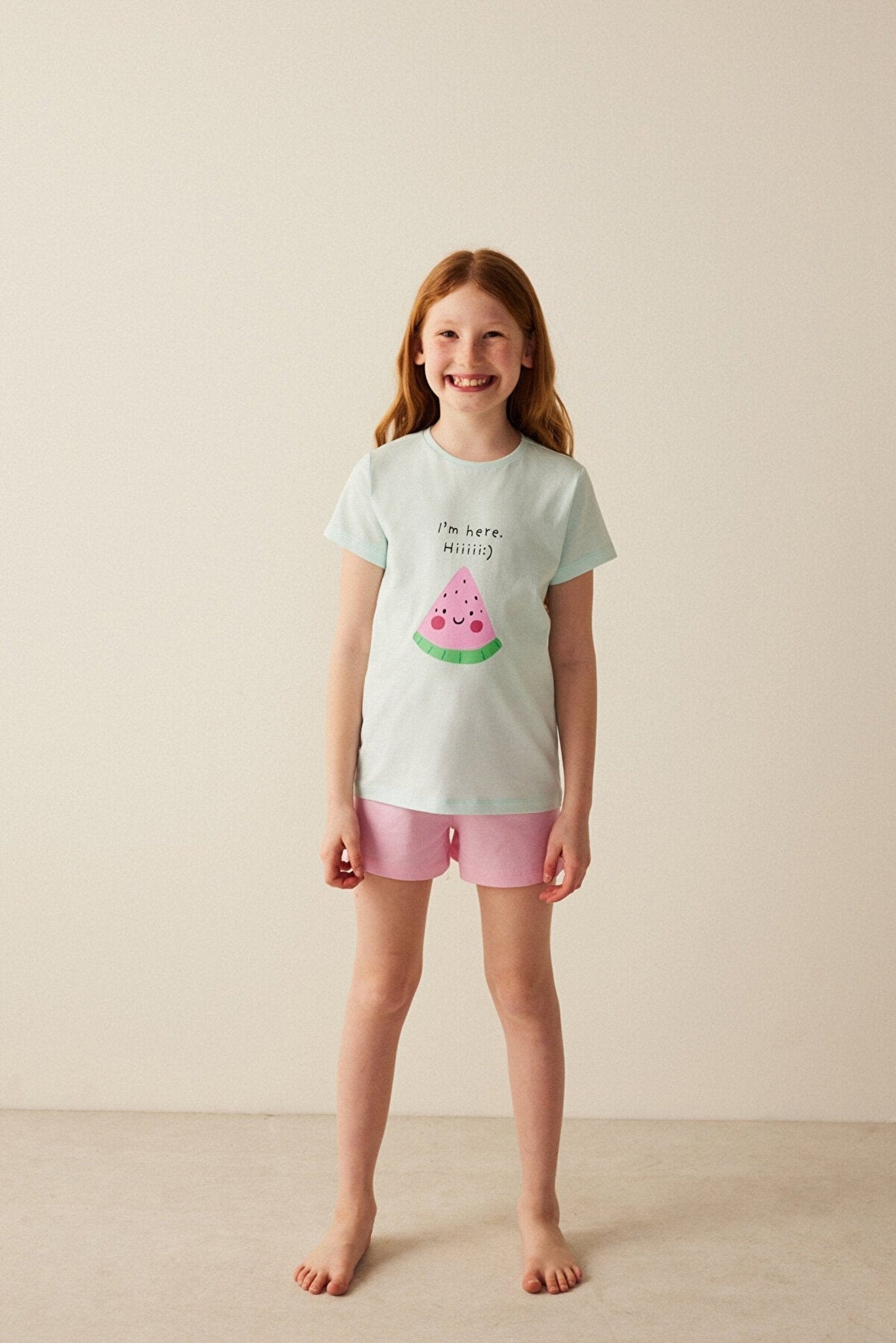 Girl's Watermelon Printed Pajama Set FLEXISB