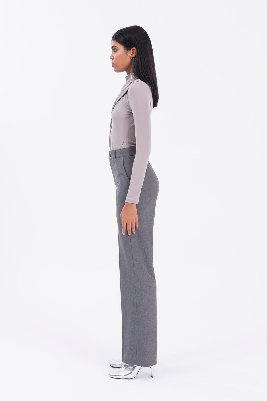 High Waist Pipe Trousers ZEFASH
