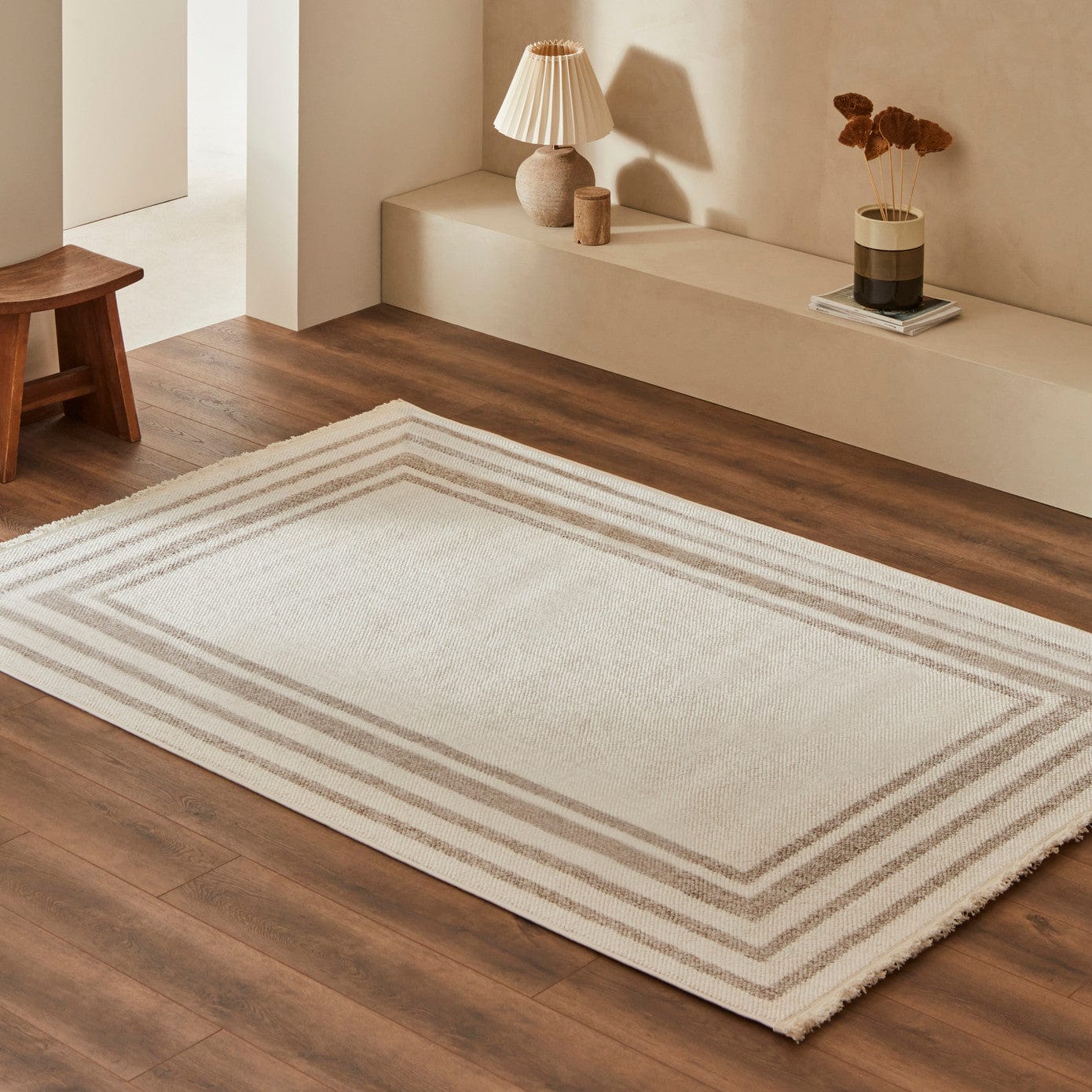 Kashmir Carpet 7/24 Scandinavian Elegance Genoa Beige 120x180 cm ZEFASH