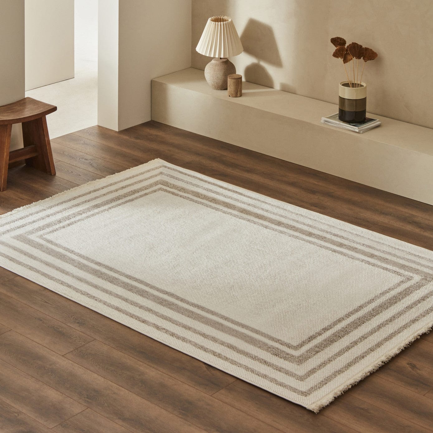 Kashmir Carpet 7/24 Scandinavian Elegance Genoa Beige 80x300 cm ZEFASH
