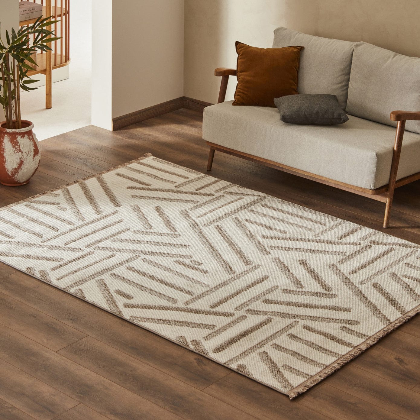 Kashmir Carpet 7/24 Scandinavian Elegance Napoli Beige 200x290 cm ZEFASH
