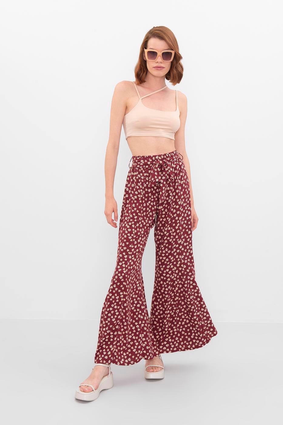 Low Waist Flared Trousers ZEFASH