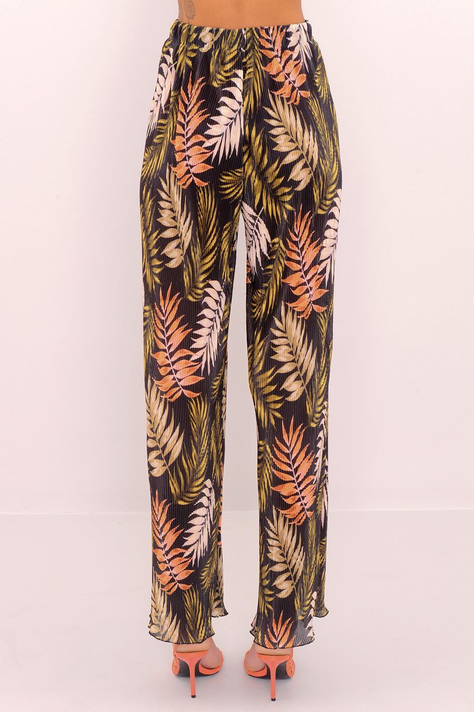 Patterned Loose Trousers ZEFASH