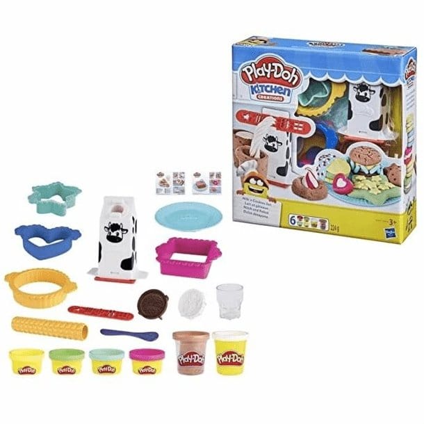 Hasbro | Play-Doh | Set for Modeling | Set of Cookies with Milk