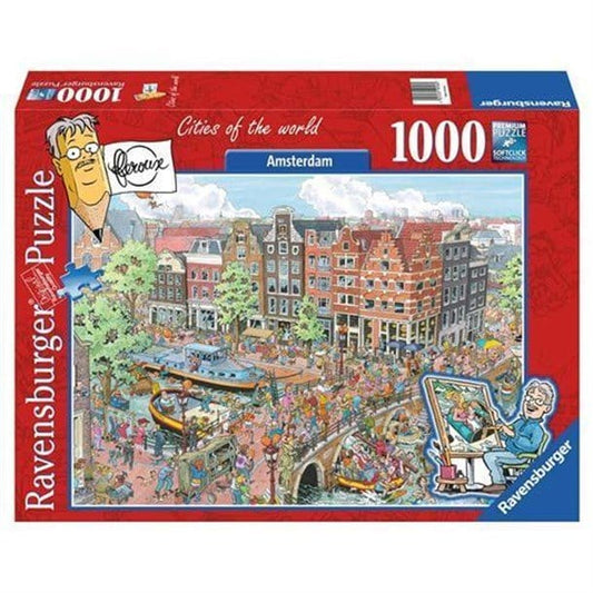 Ravensburger 1000 Piece Puzzle Amsterdam Cartoon 191925 Ravensburger