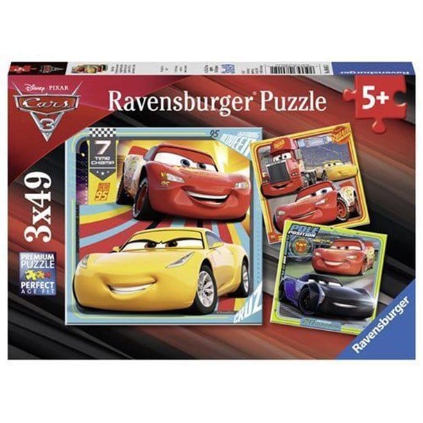 Ravensburger 3x49 Piece Puzzle Walt Disney Cars 3 080151 Ravensburger