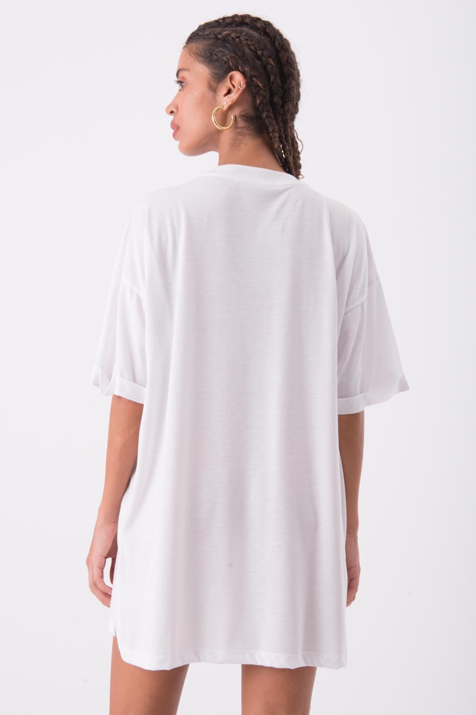 Short Sleeve Basic Mini T-Shirt Dress ZEFASH