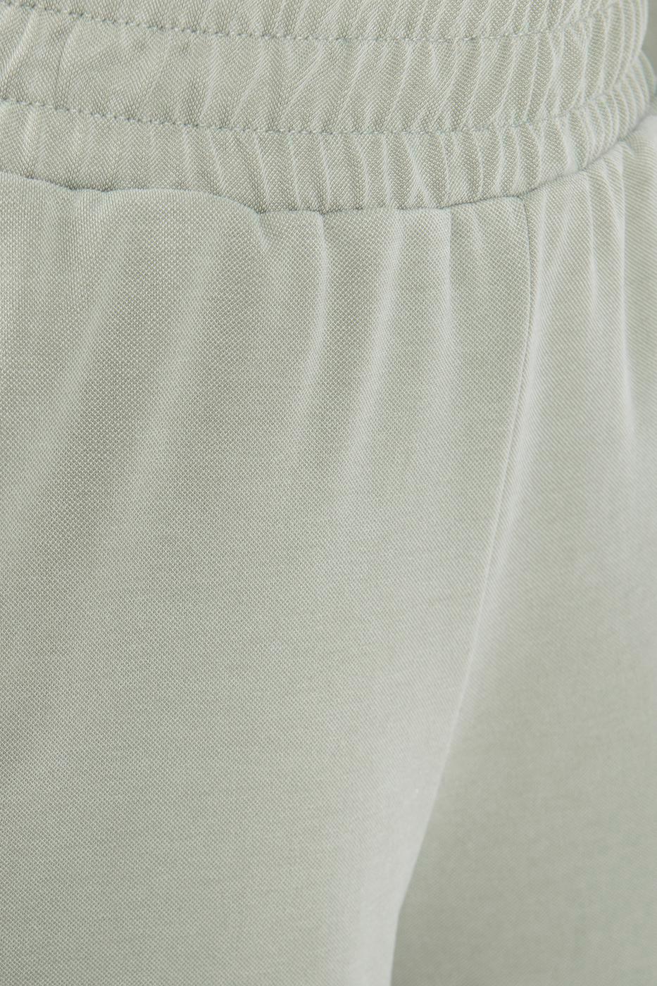 Soft Textured Modal Loose Trousers Khaki / XS / 2 ZEFASH