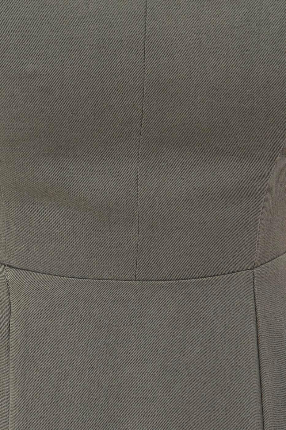 Strap Low-Cut Back Tie Detailed Midi Linen Dress ZEFASH