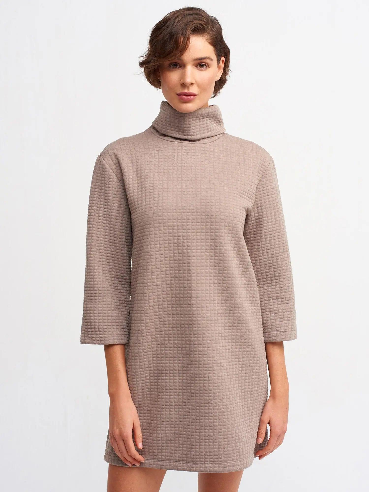 Turtleneck Knitwear Mini Dress Minsk / S / 4 ZEFASH
