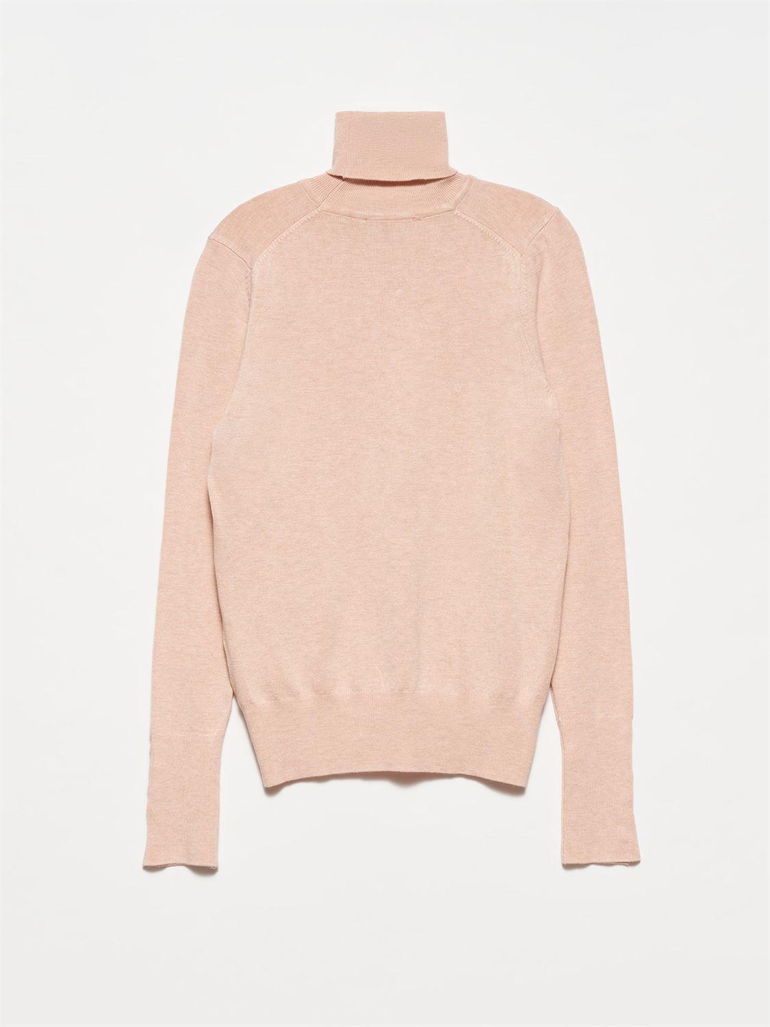Turtleneck Sweater With Dropped Sleeves ZEFASH