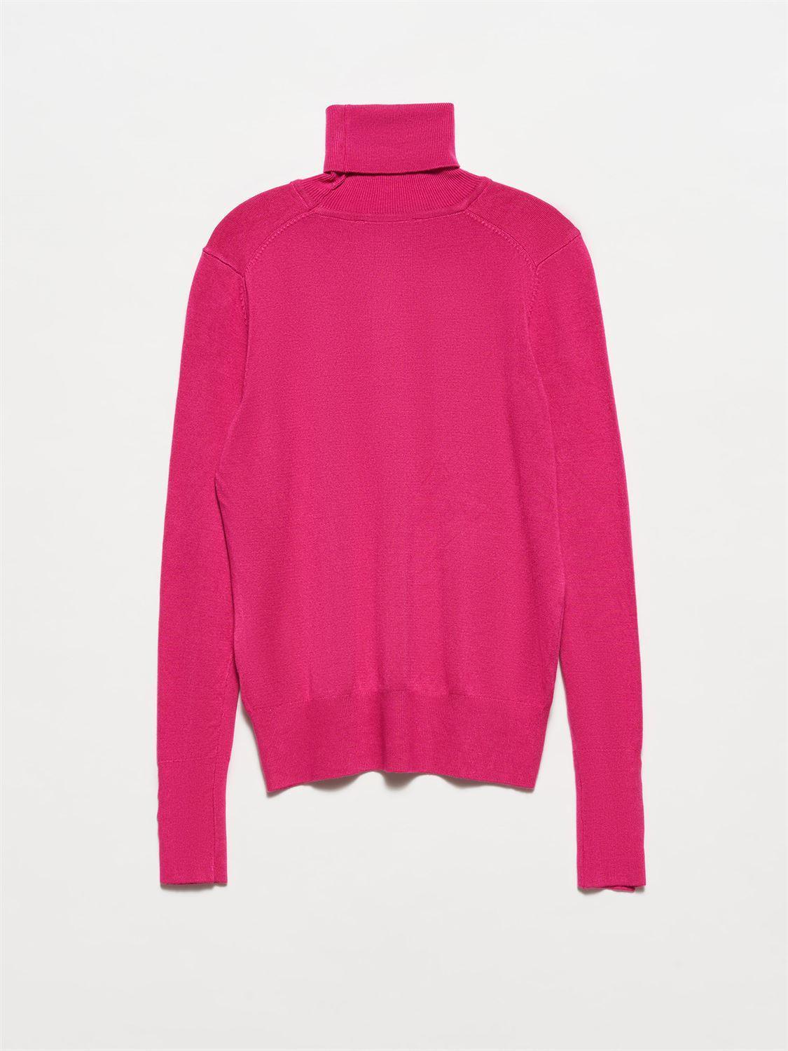 Turtleneck Sweater With Dropped Sleeves ZEFASH