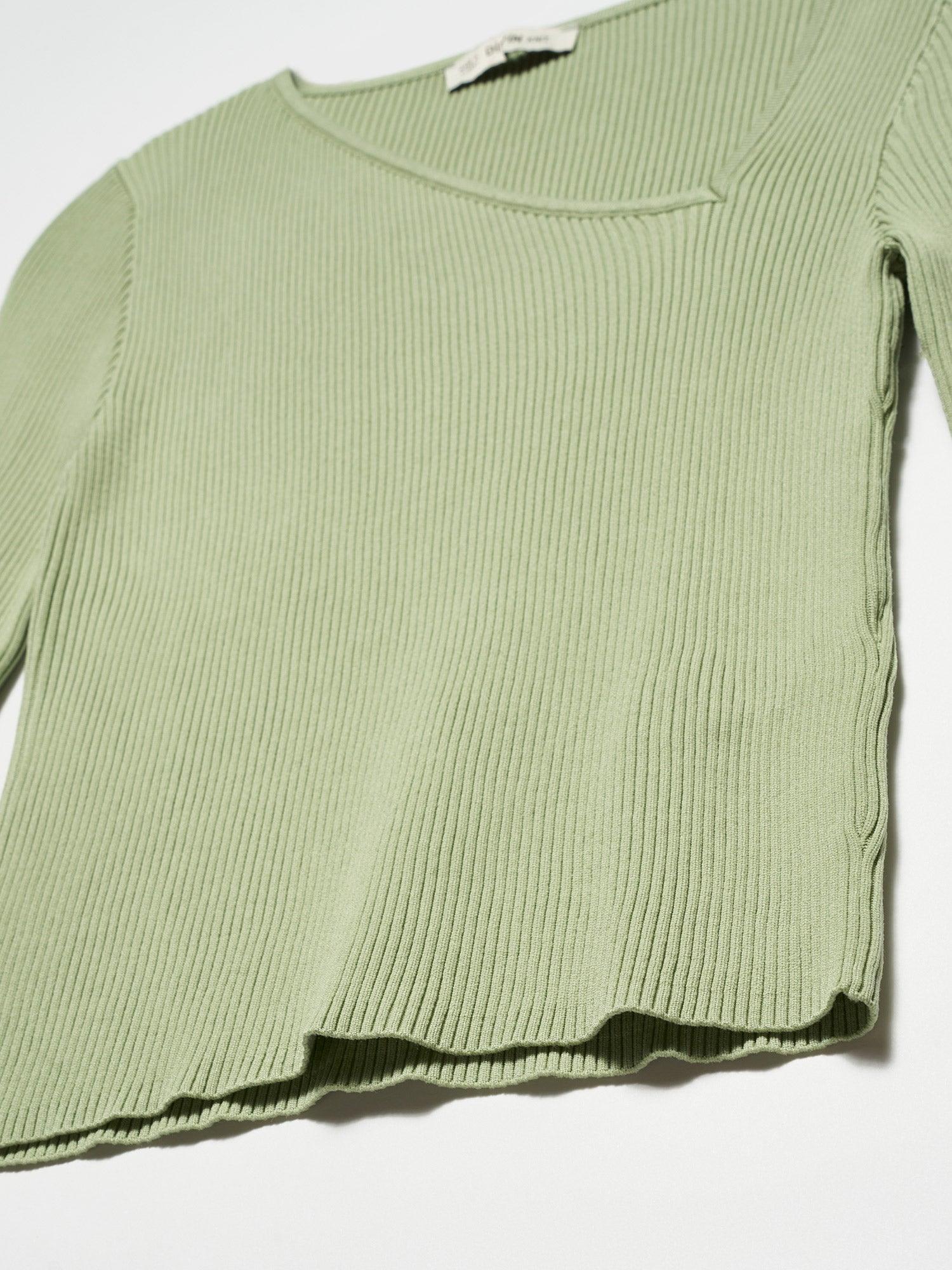 V-Neck Asymmetrical Sweater ZEFASH