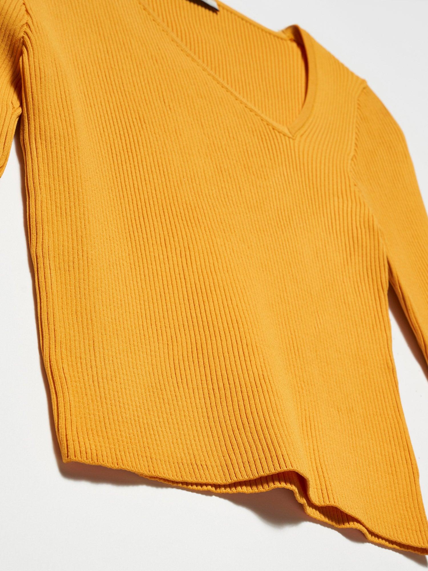 V-Neck Asymmetrical Sweater ZEFASH