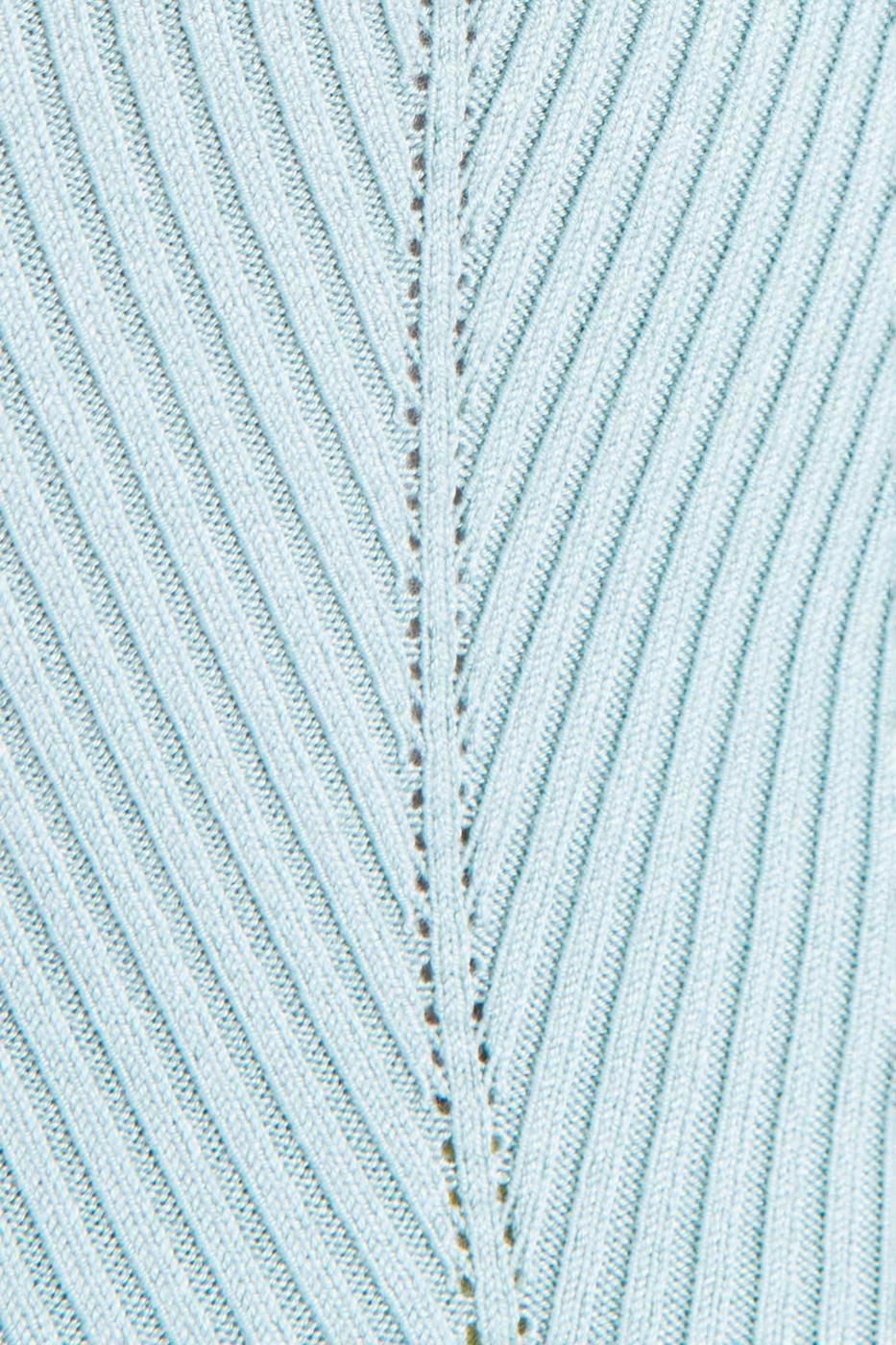 V Neck Shoulder Window Detailed Knitwear Body ZEFASH