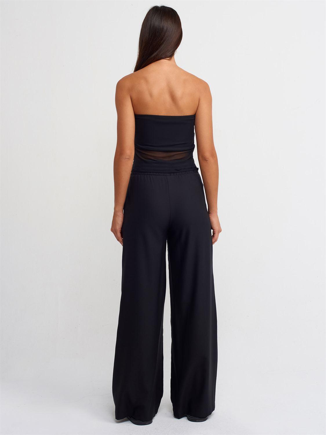 Wide Trousers with Elasticated Waist ZEFASH